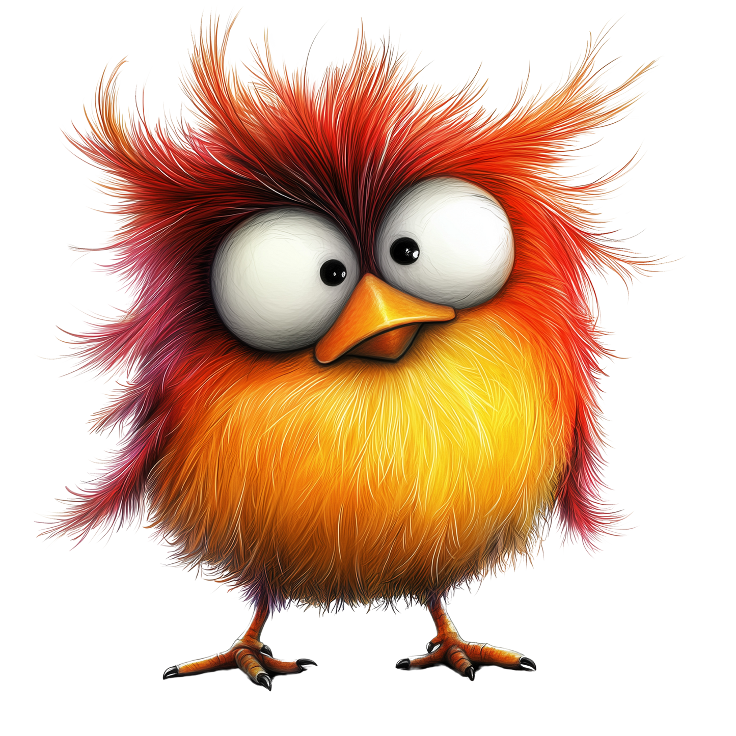 Girls Angry Cartoon White T-shirts