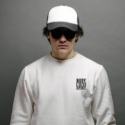 Men Sweat T-Shirt - Body Mind Spirit
